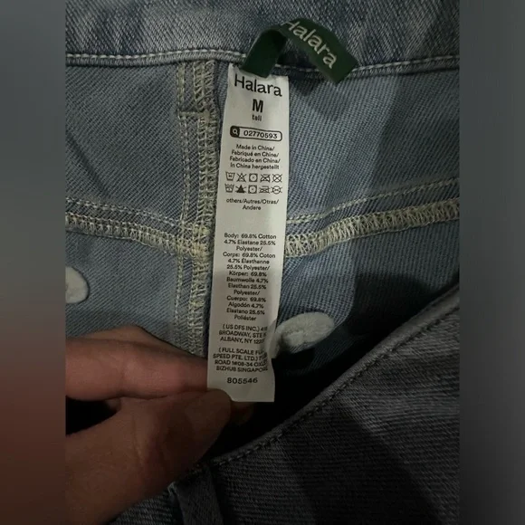 HALARA Women's Blue Flare & Wide Leg Jeans - Picture 8 of 8